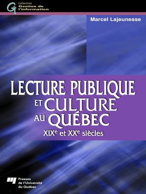 cover image of Lecture publique et culture au Québec